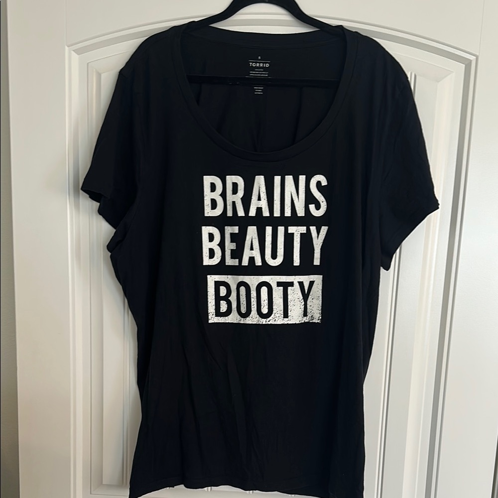 Torrid Black and White Graphic Short Sleeve Tee